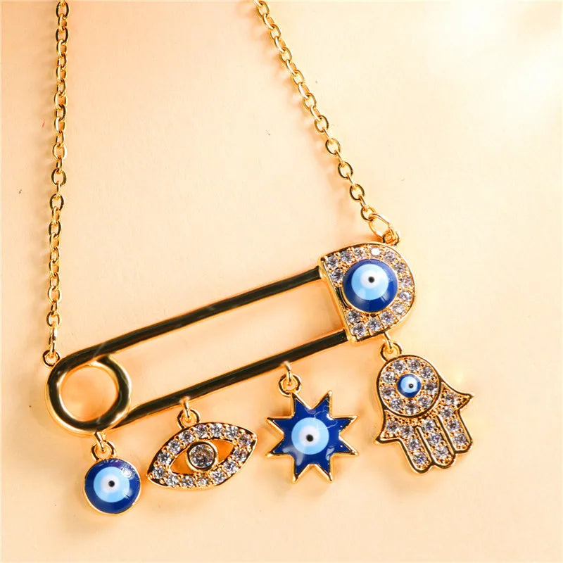 Halo Essence Evil eye necklace