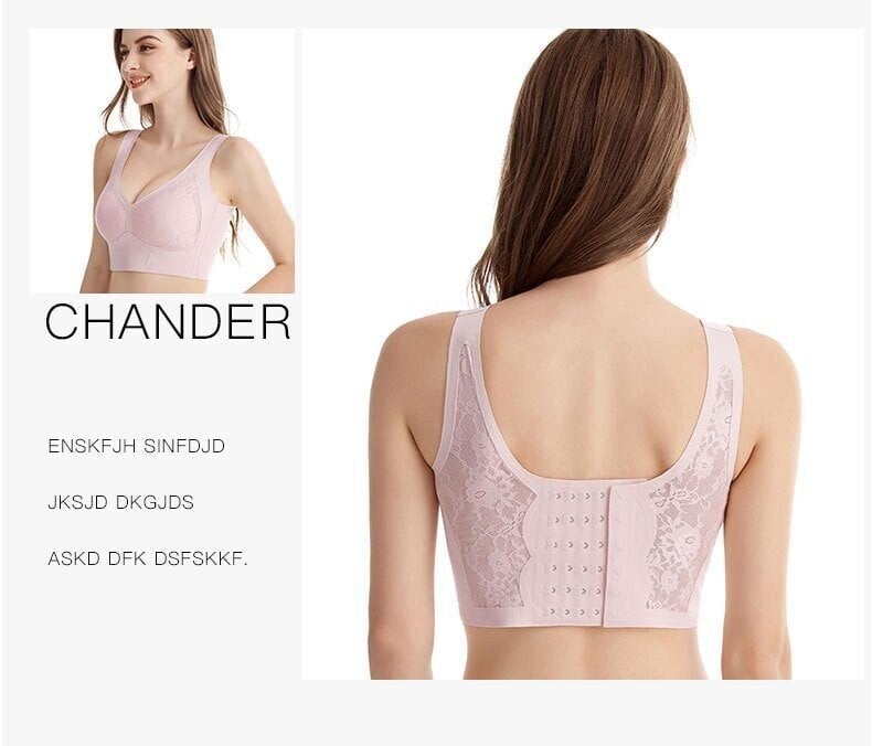 🤩No More Pesky Bra Rolls - Side Compression Full Coverage Bra