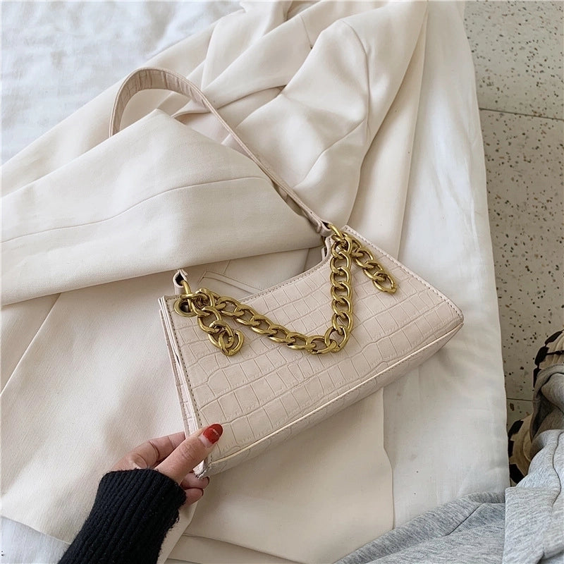 New Trendy Fashion One-shoulder Chain Ladies Portable Underarm Bag