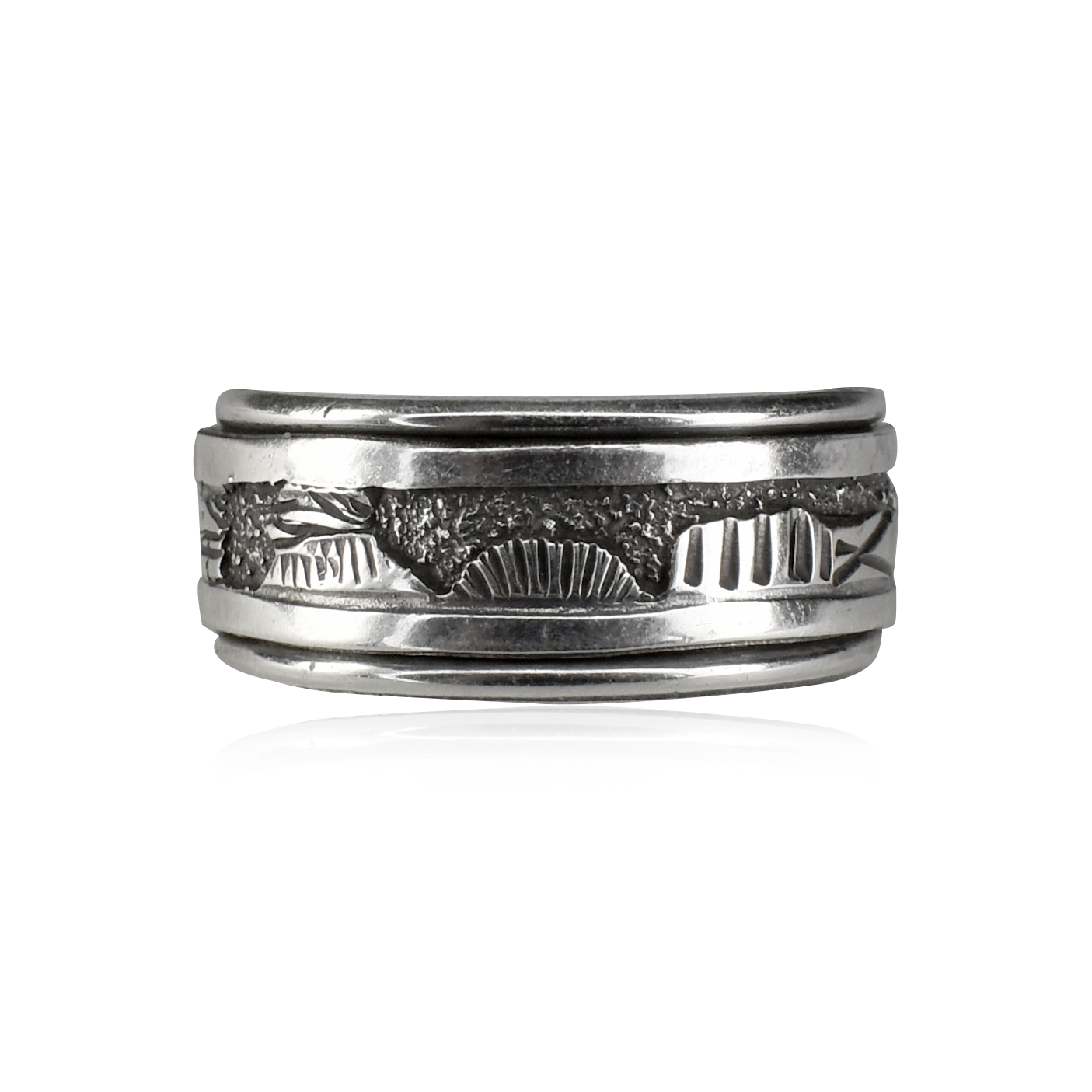 Sterling Silver Spinning Storyteller Ring