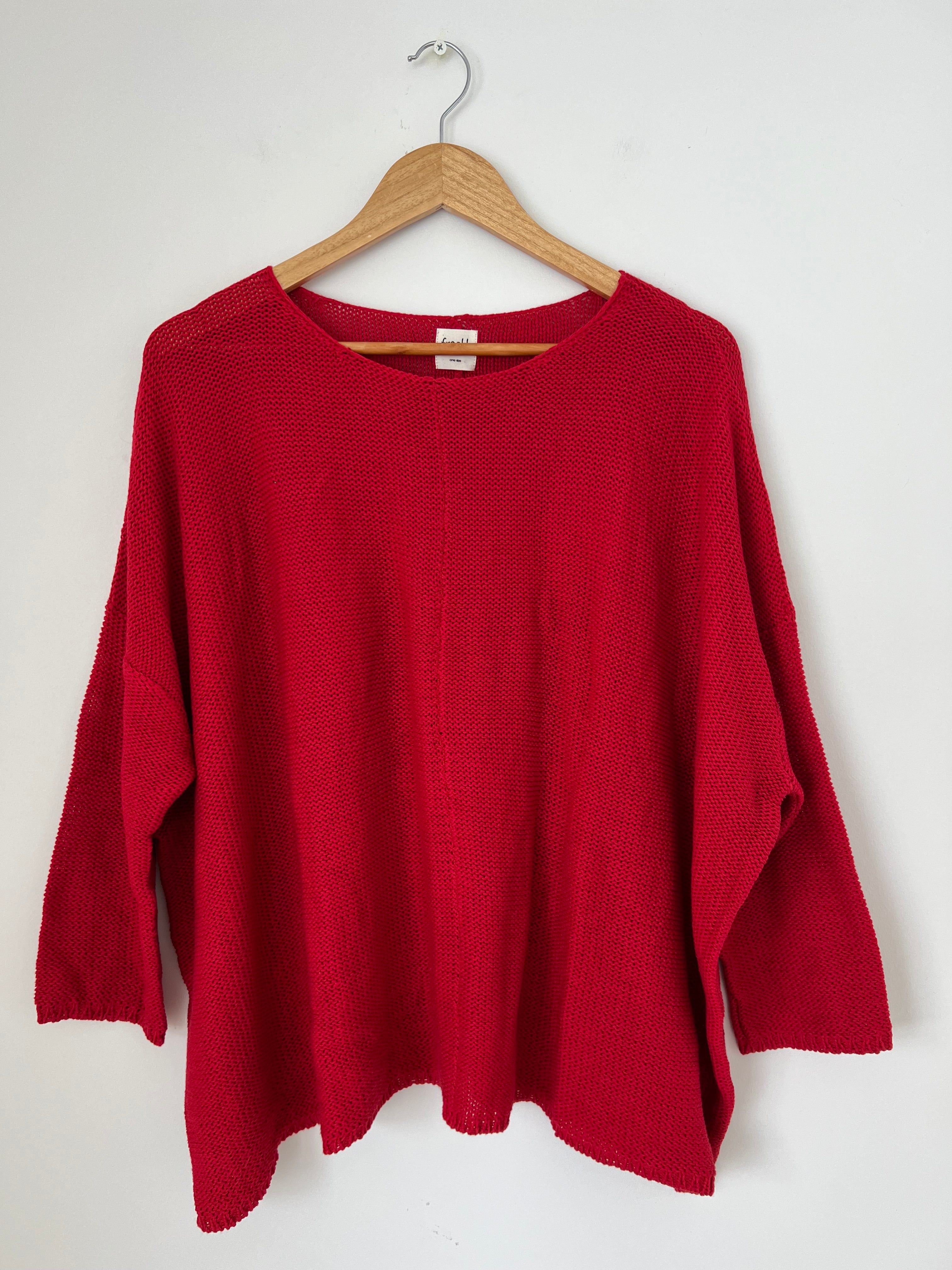 stella jersey - red cotton knit