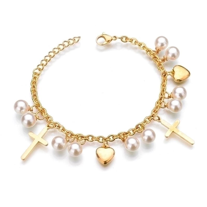 Fashion Geometric 304 Stainless Steel 18K Gold Plated No Inlaid Bracelets In Bulk
