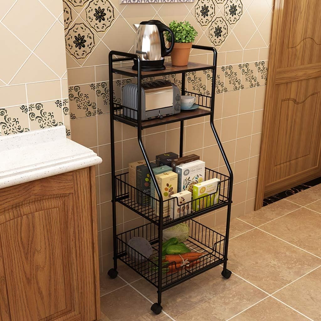 Multi Purpose Trolley Rack. Kitchen 4 Layer Storage Rack Metal