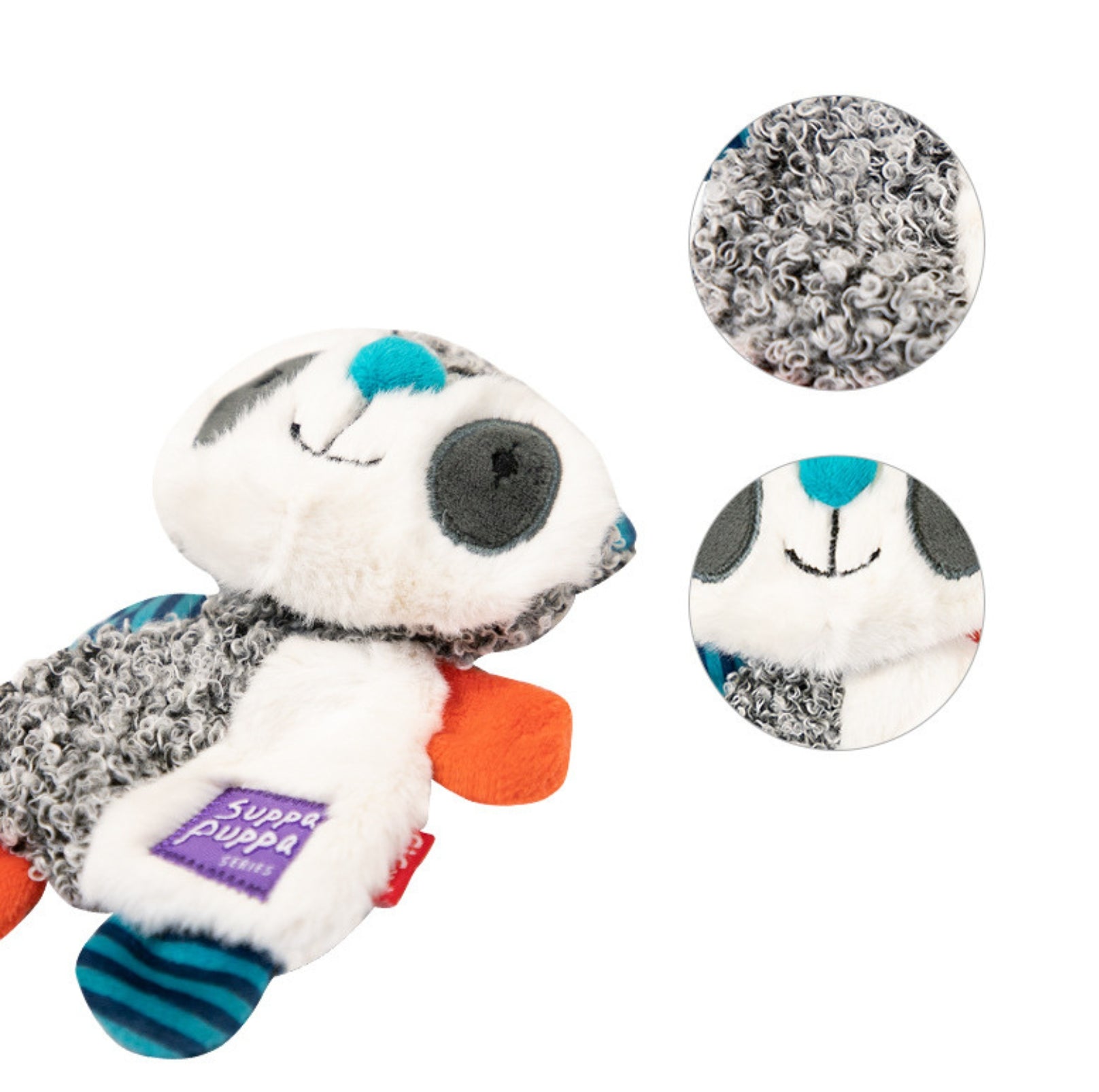 GiGwi Plush Knit - Squeaky and Crackling Interactive Dog Toy