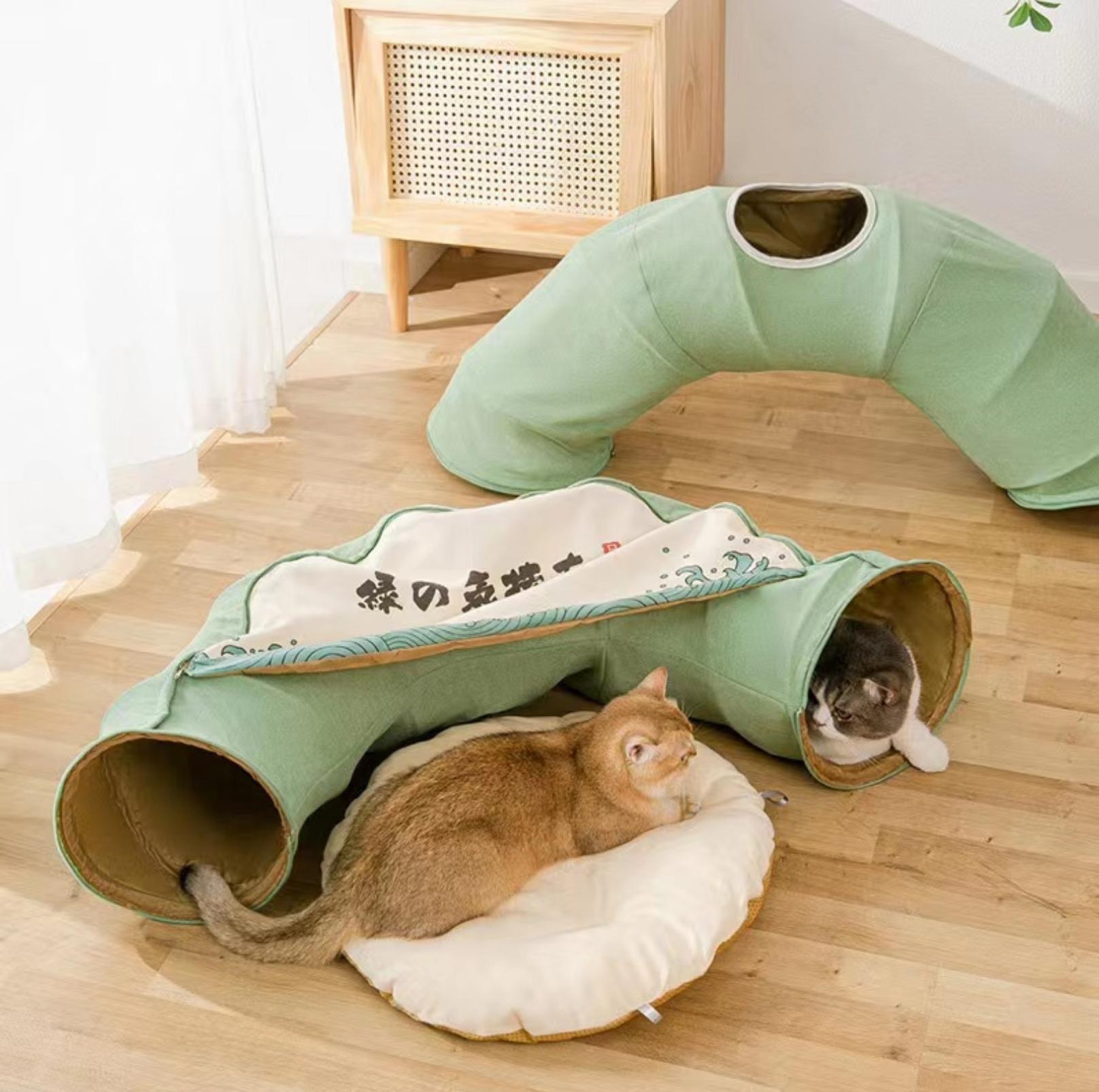 Multi-Functional Large Tunnel Cat Bed And Cat Toy