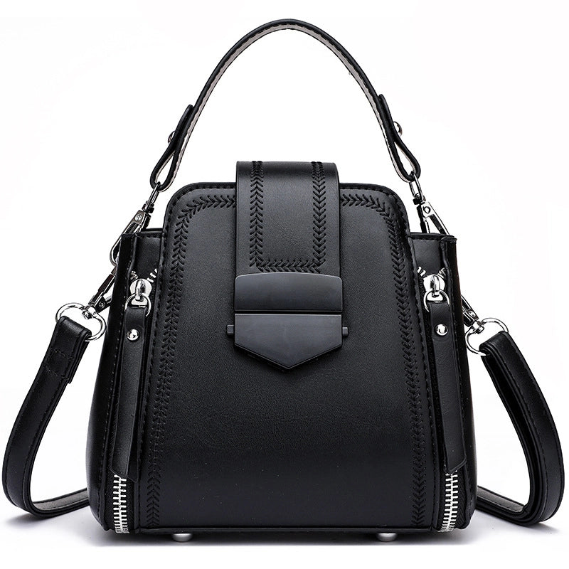Women's Medium All Seasons Pu Leather Classic Style Handbag