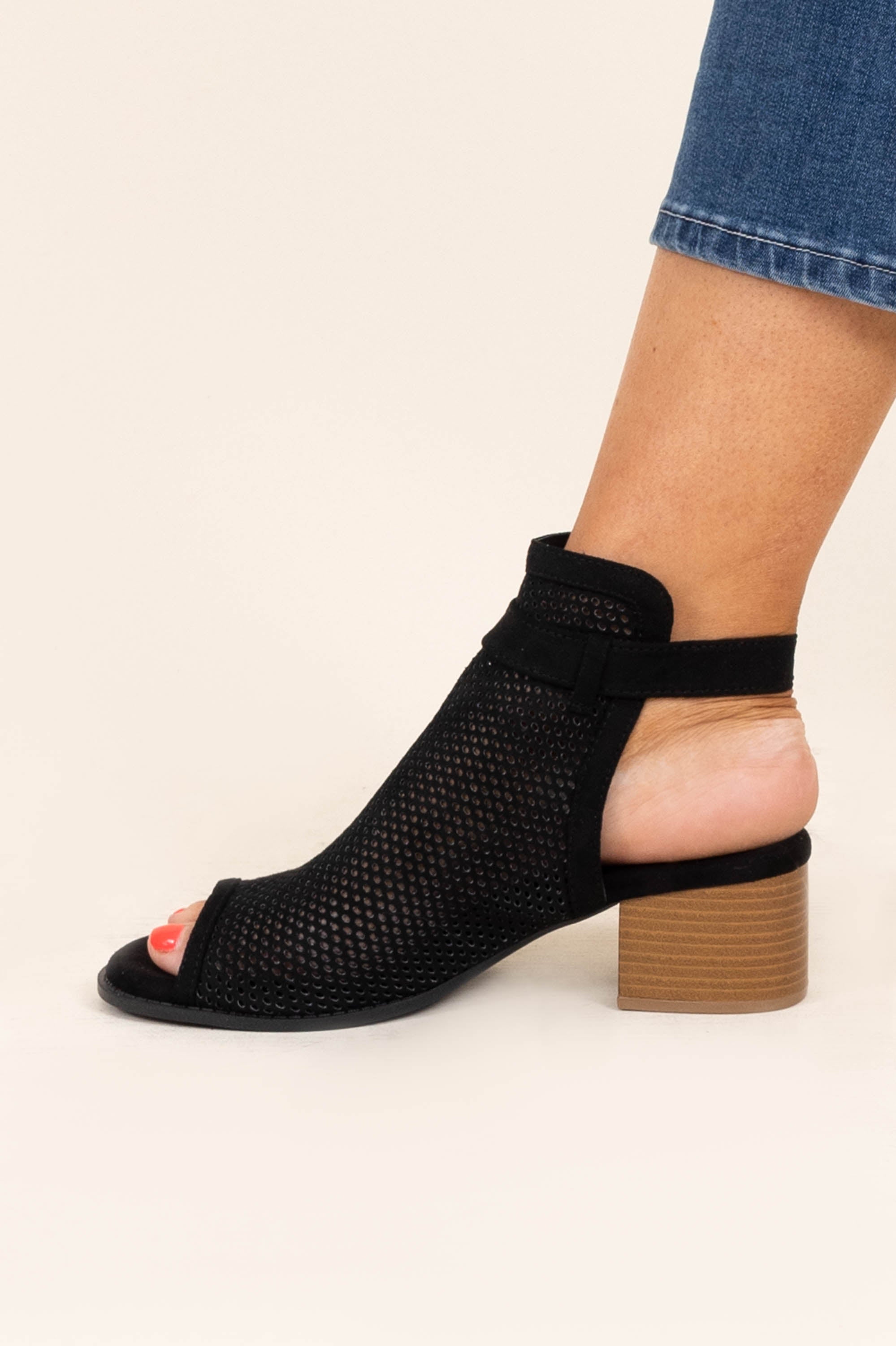 Walk The Talk Booties. Black