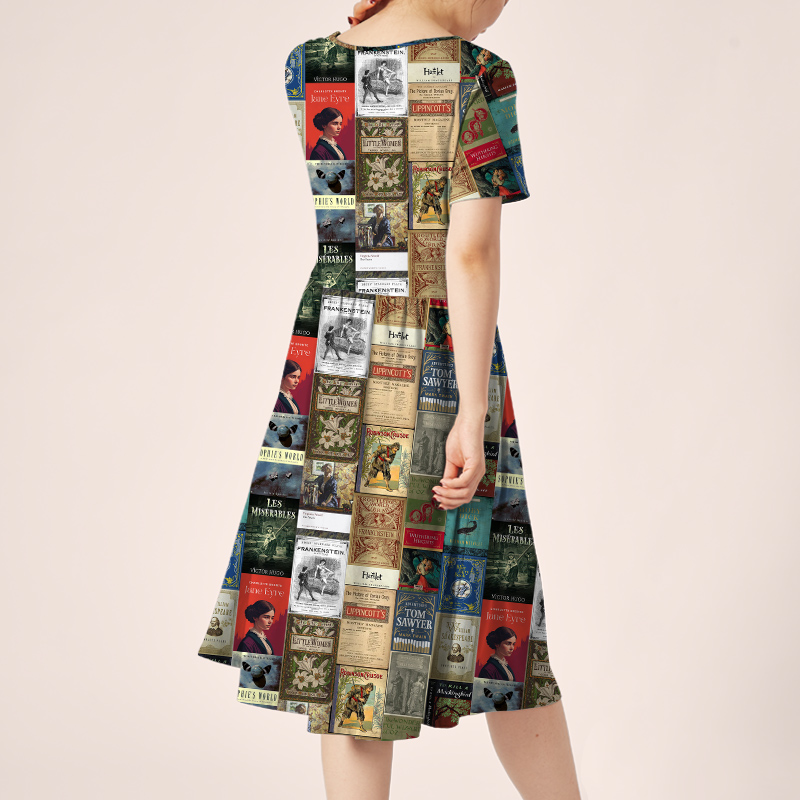 Masterpiece Literature Teacher Printed One Piece Dress