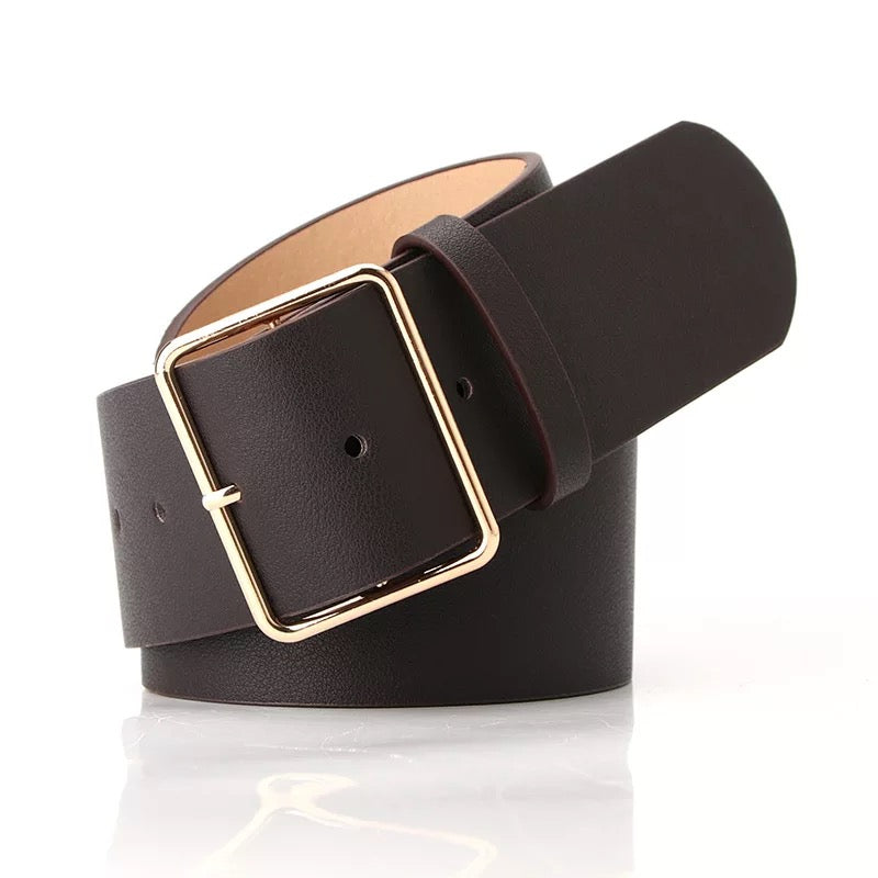 VINTAGE COLLEGE PU LEATHER BELT KF83742