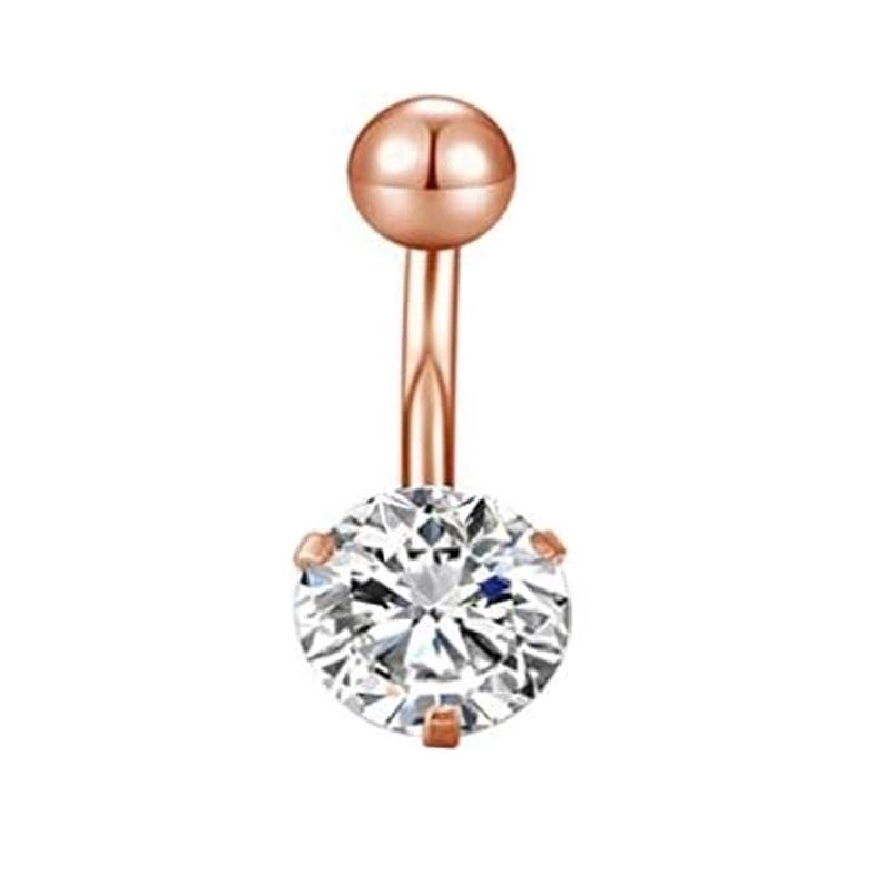Minimalist Geometric Stainless Steel Plating Belly Ring 1 Piece