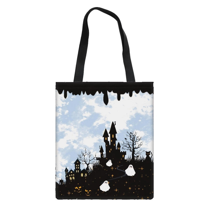 Halloween Women's Medium Polyester Pumpkin Letter Streetwear Square Open Customized Handbag