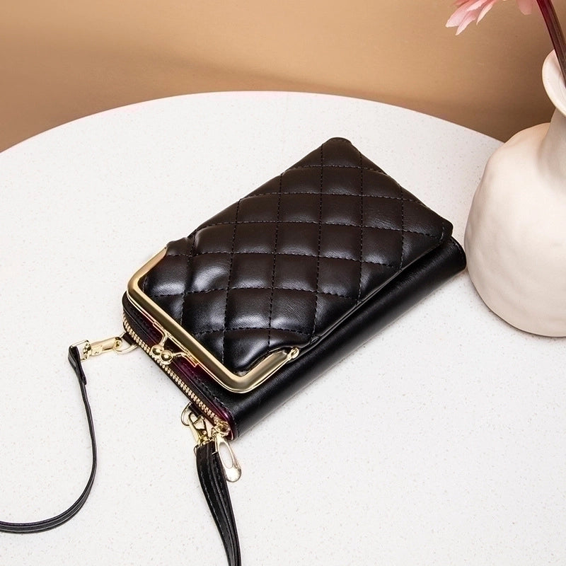 Women's Mini All Seasons Pu Leather Classic Style Phone Wallet