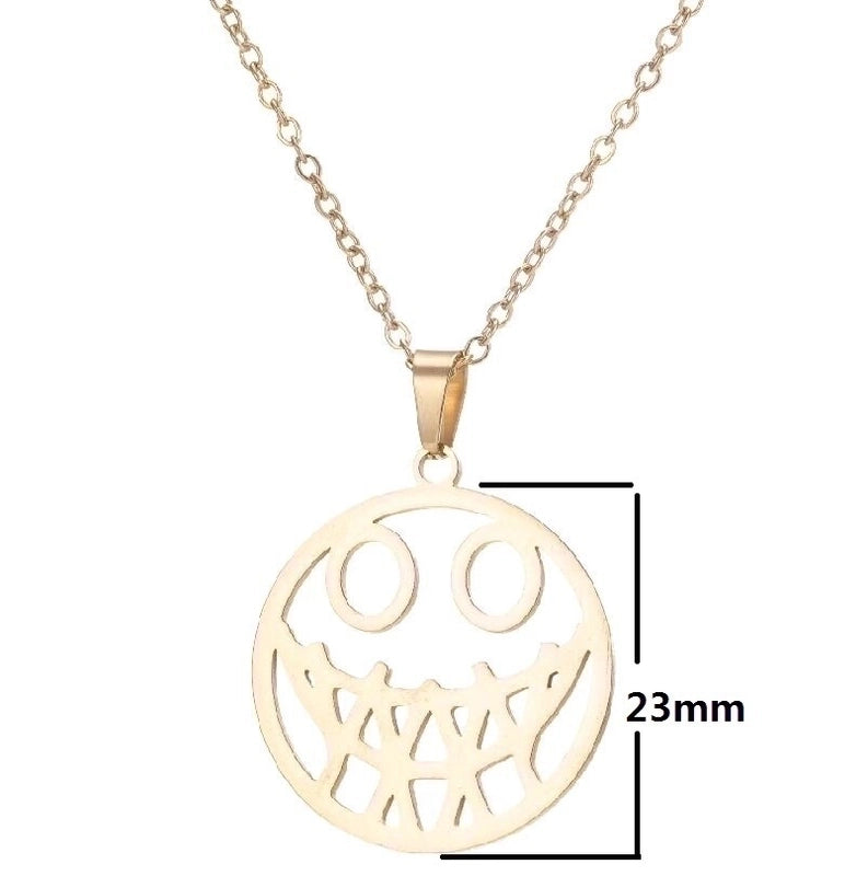 Fashion Geometric 201 Stainless Steel 18K Gold Plated Plating Stainless Steel Necklaces