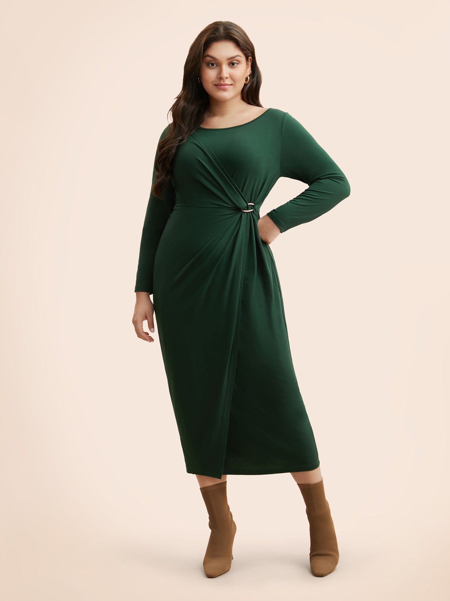 Supersoft Essentials Metal Detail Twist Front Dress