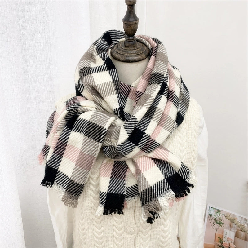 Striped Plaid Scarf