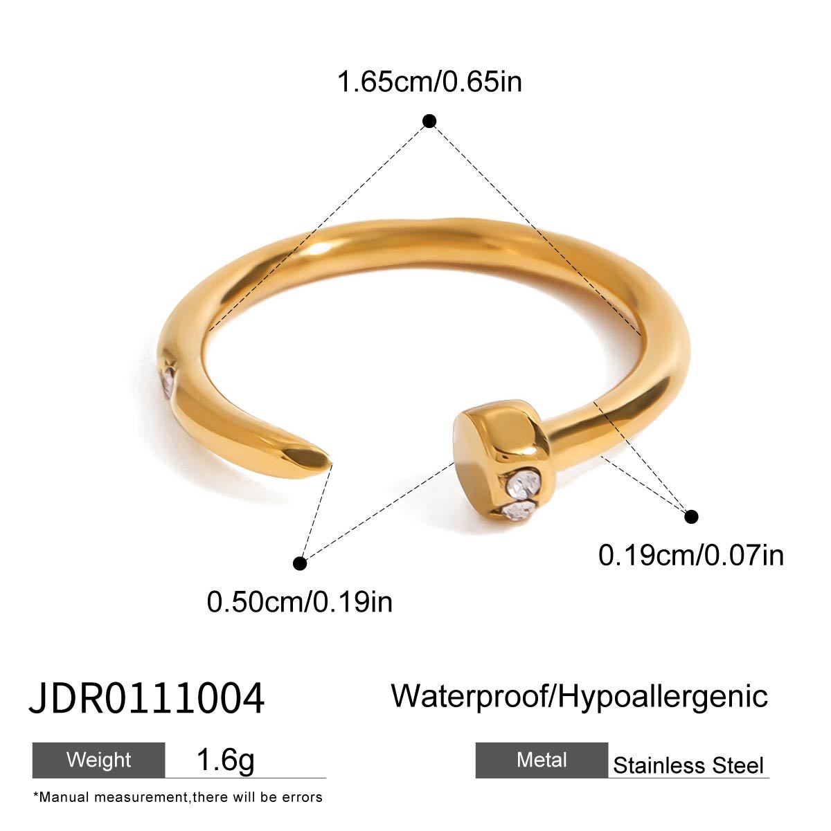 Jiding Titanium Steel Ring Finger Ring Hand Jewelry Rings Stainless Steel