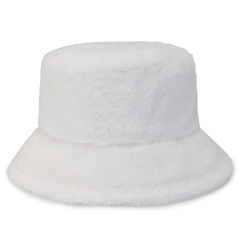 Autumn And Winter New Pure Color Fisherman Hat Female Warm Couple Classic Outdoor Fashion Trendy Basin Hat Female Factory