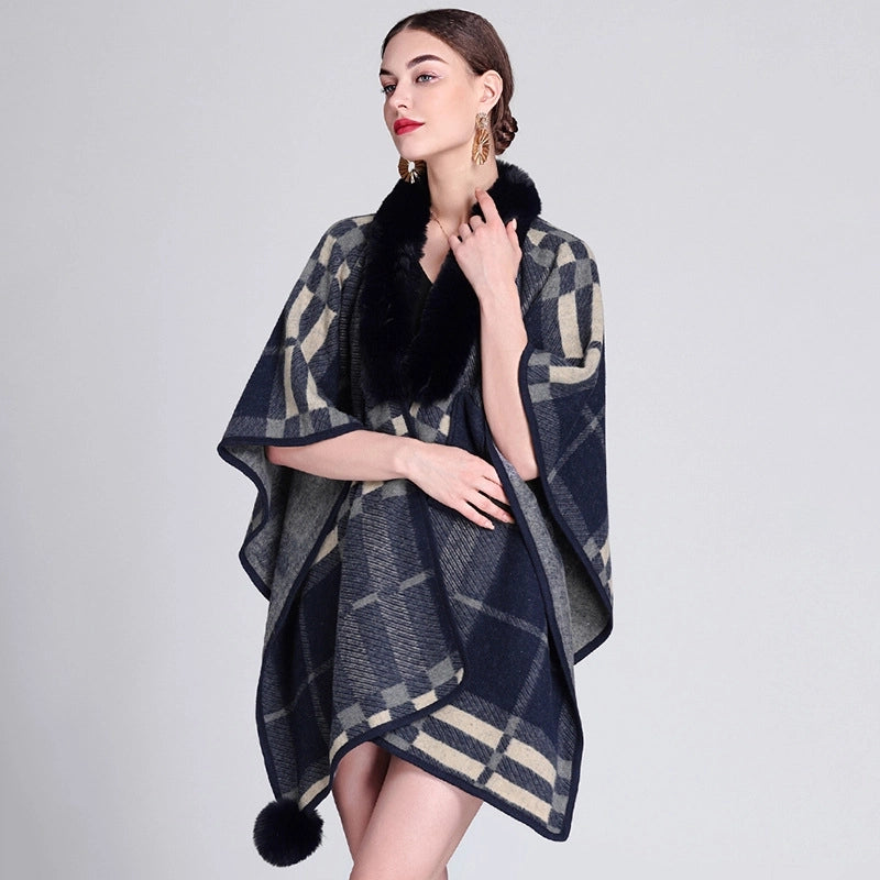 Women's Streetwear Plaid Polyester Shawl