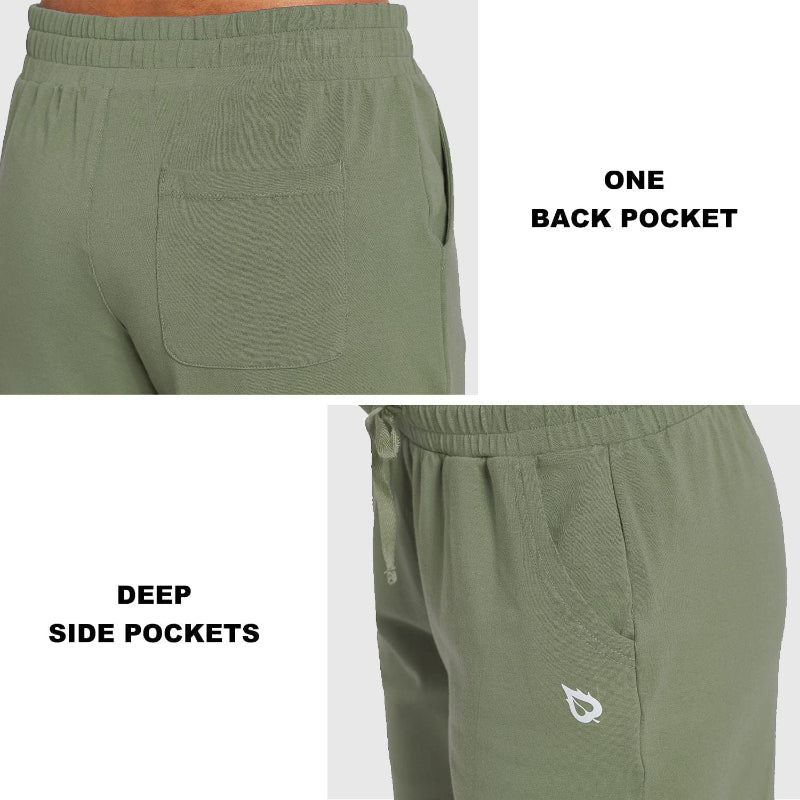 Women's Active Yoga Lounge Capri Pocketed Walking Crop Pants