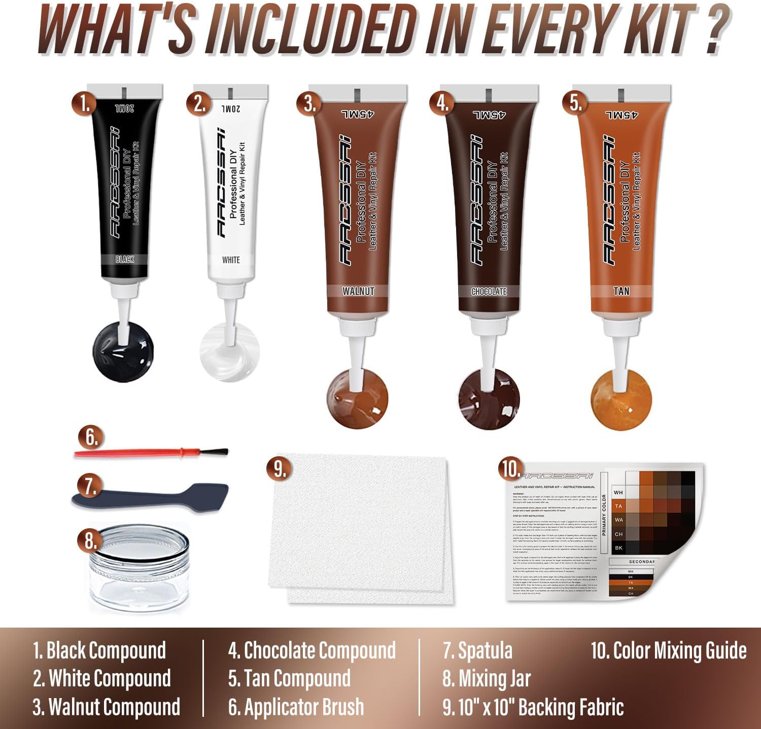 Brown Leather Repair Kits