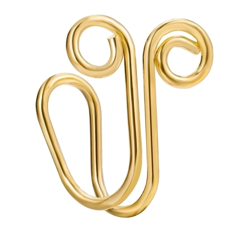 Minimalist Letter Copper Plating Nose Studs