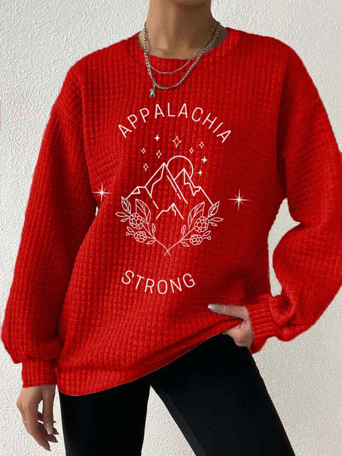 Women's Appalachia Strong Print Casual Sweatshirt