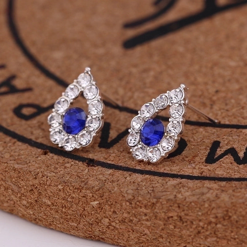 1 Pair Fashion Geometric Pearl Plating Alloy Ear Studs