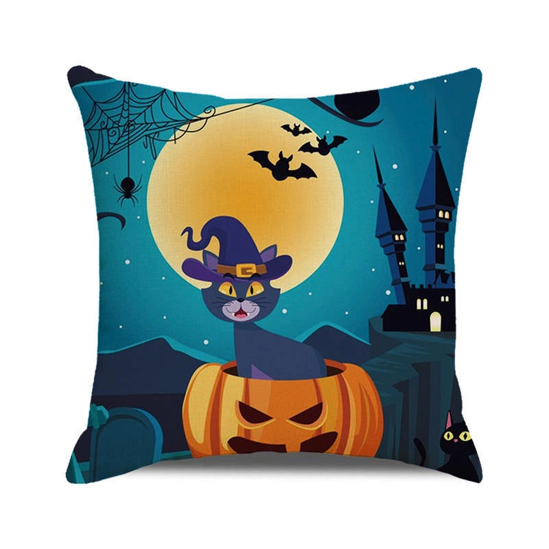 Halloween Cartoon Style Letter Dog Cat PP Cotton Couch & Sofa Decor