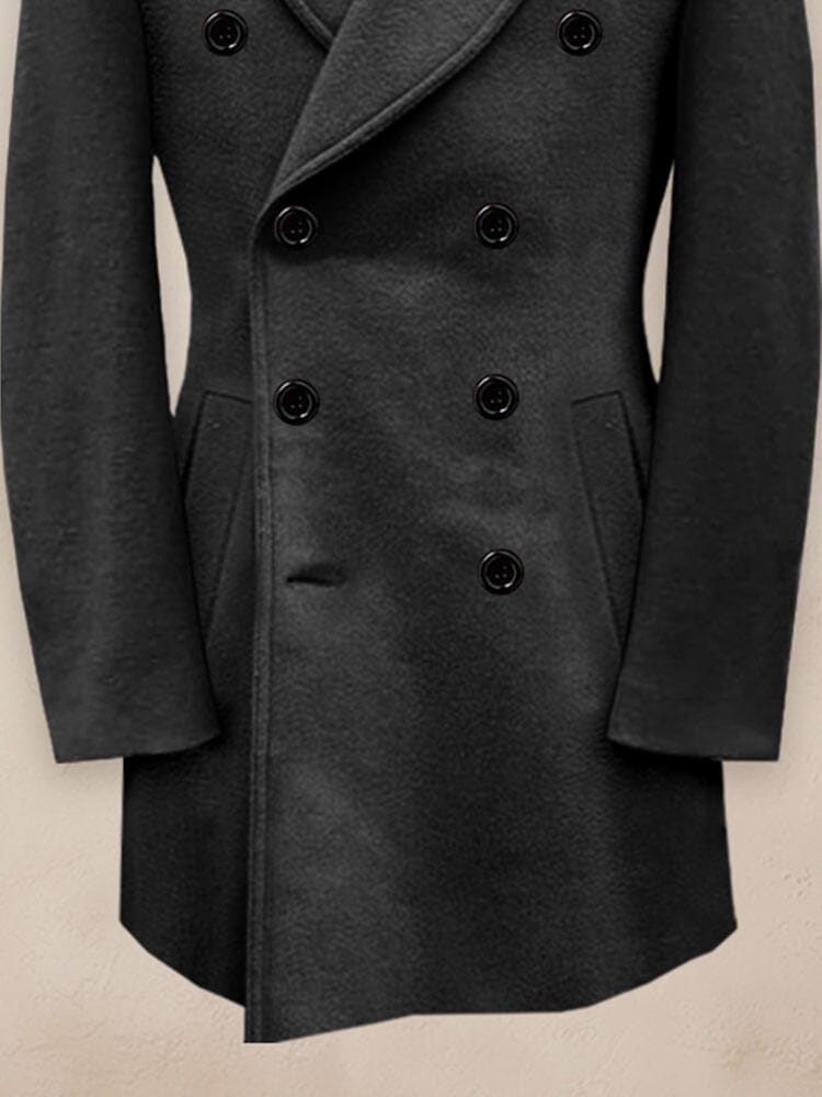 Stylish Mid-Length Tweed Coat
