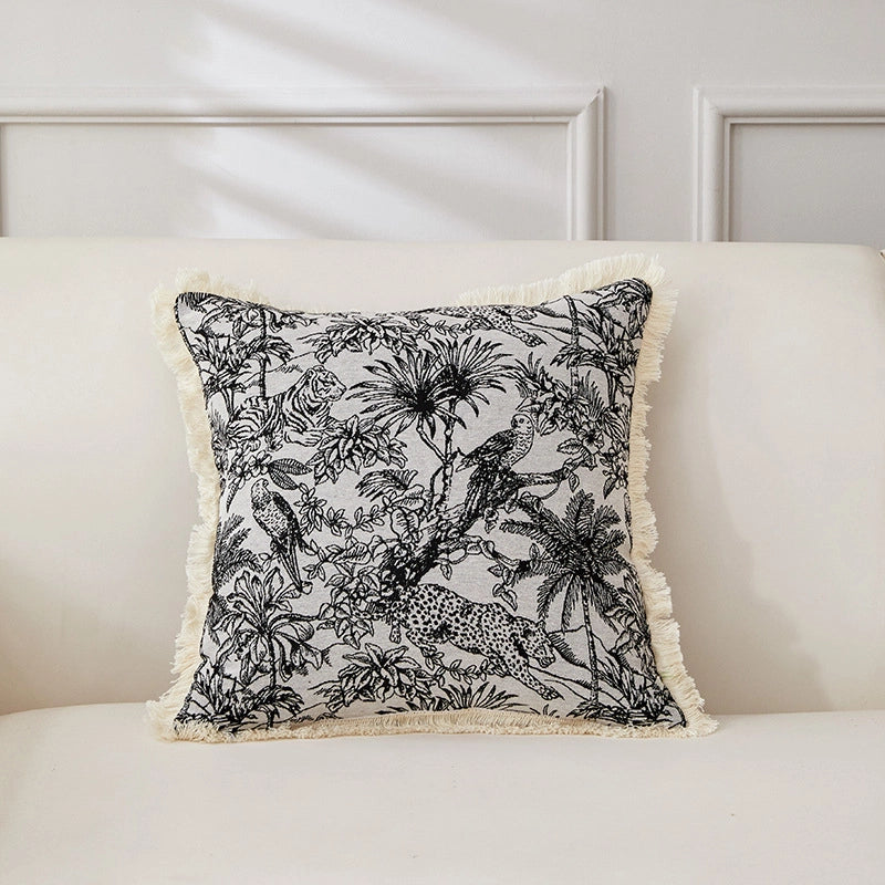 Minimalist Classic Style Geometric Cotton And Linen Pillow Cases