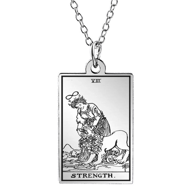 Retro Geometric Stainless Steel Pendant Necklace Plating Stainless Steel Necklaces 1 Piece