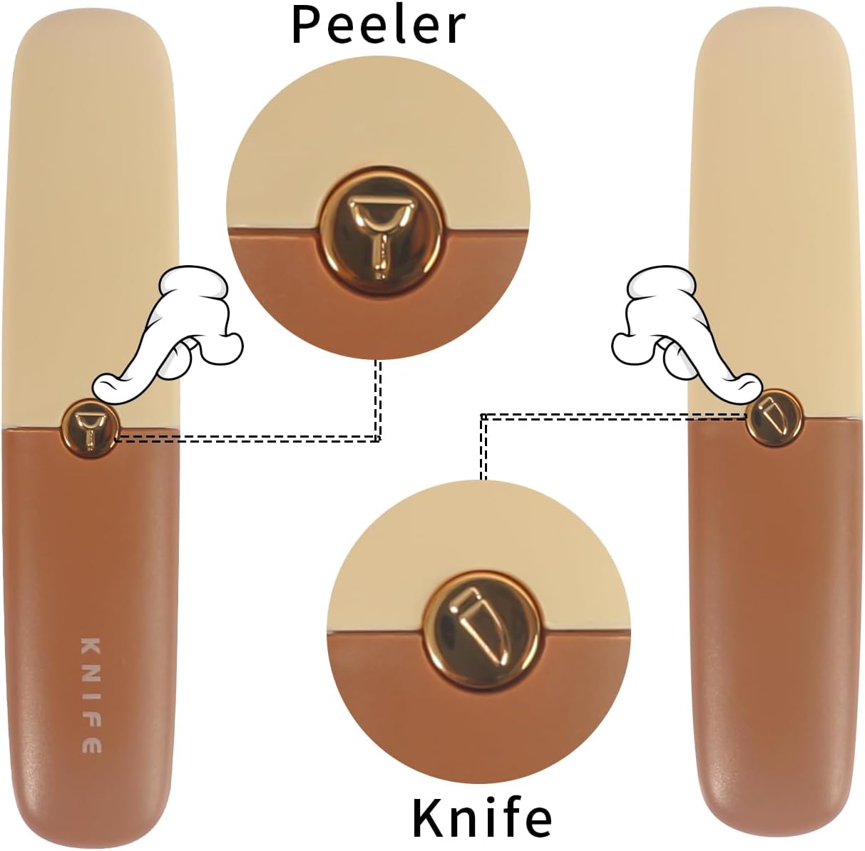 Multifunctional Portable Stainless Steel Knife And Peeler