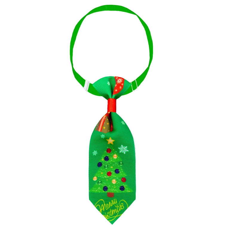 Christmas Polyester Christmas Santa Claus Snowman Snowflake Pet Accessories