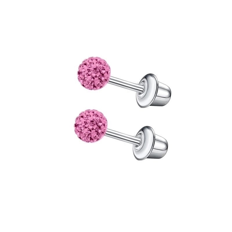 1 Pair Minimalist Cross Star Butterfly Plating Inlay Stainless Steel Zircon Ear Studs