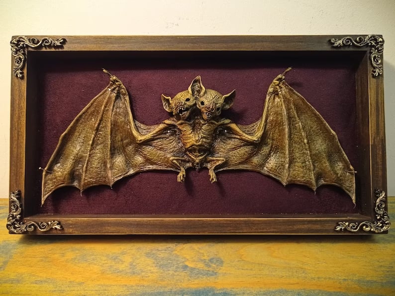 Artificial Bat Taxidermy - Wacky Art🦇