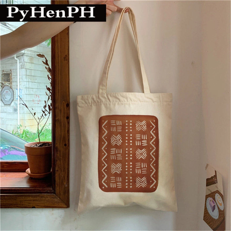 Women's Small Canvas Color Block Vintage Style Classic Style Square Open Shoulder Bag