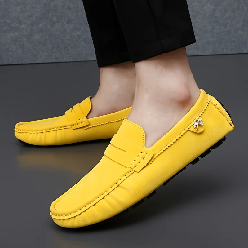 Cricsblue ugg Large Size Men's Women Loafers Soft Leather Casual Flats Driving Shoes for Men off white shoes  dress shoes men  zapato para