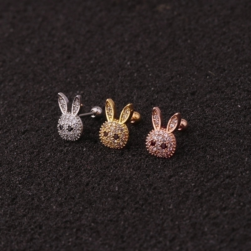 Ear Cartilage Rings & Studs Exaggerated Animal 316L Stainless Steel  Copper