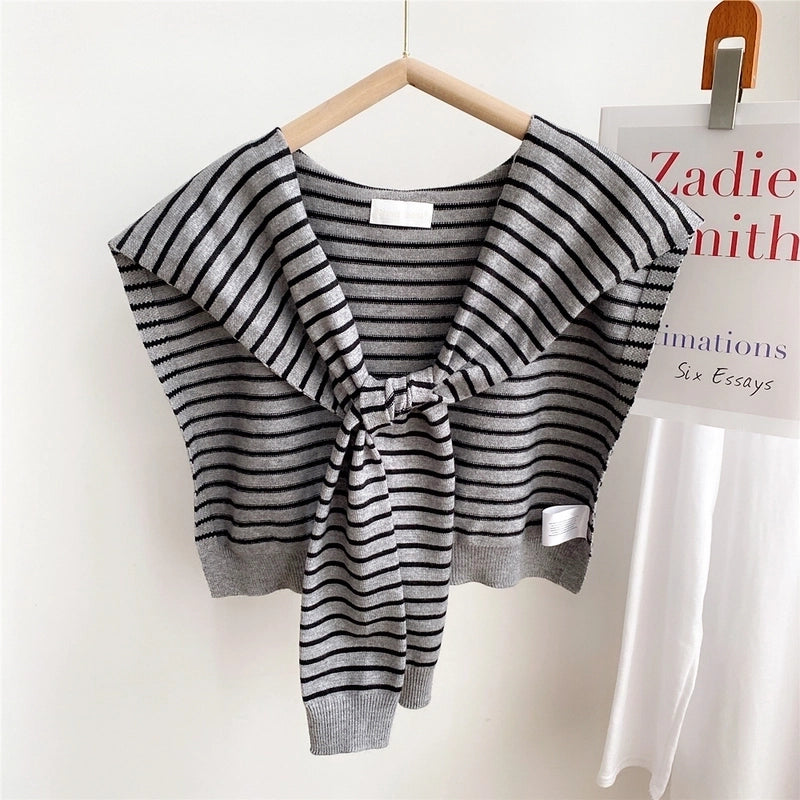 Women's Minimalist Stripe Polyester Scarf