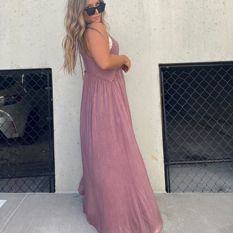 Slit Casual Simple Loose Maxi Long Dress(Buy 2 Free Shipping)