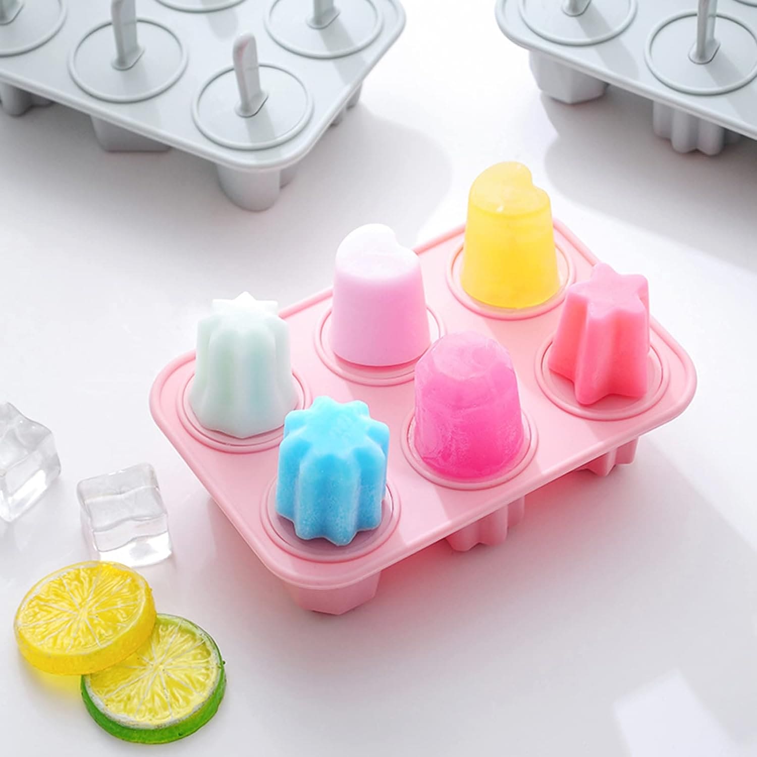 6 HOLES SUMMER ICE-CREAM MAKER POPSICLE MOLD