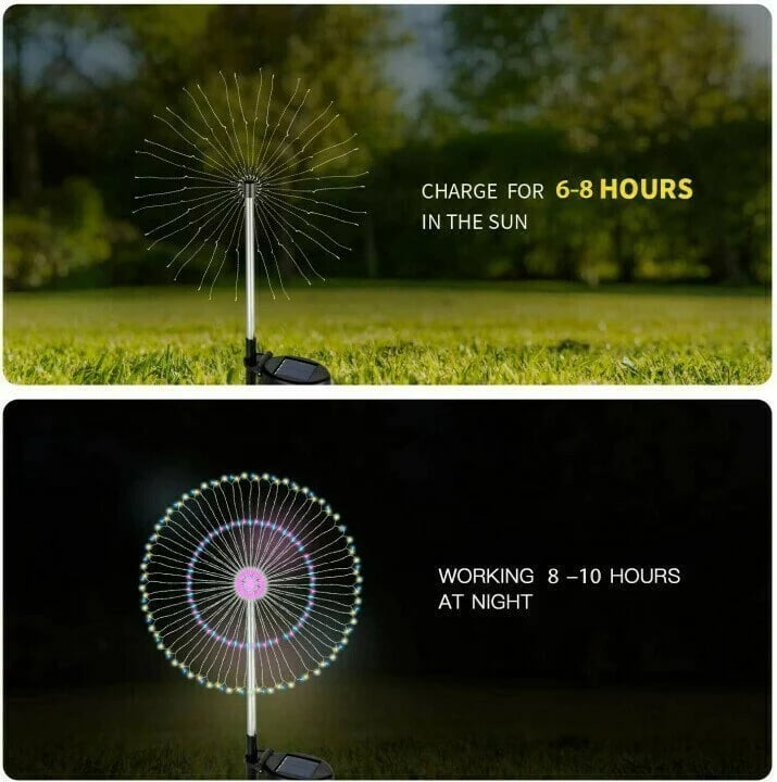 🔥LAST DAY 49% OFF🎁Waterproof  Solar Garden Fireworks Lamp