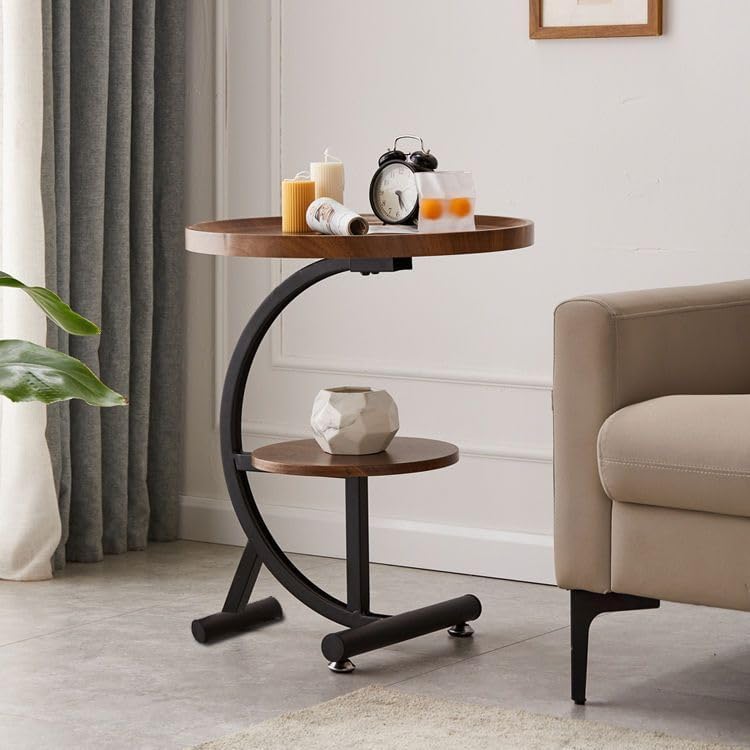 Multifunctional Sofa Side Table. Decorations Round Table. Living Room Corner Coffee Table