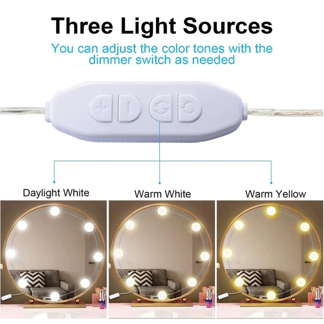 LuminovaGlow 10-Bulb Vanity Mirror Kit