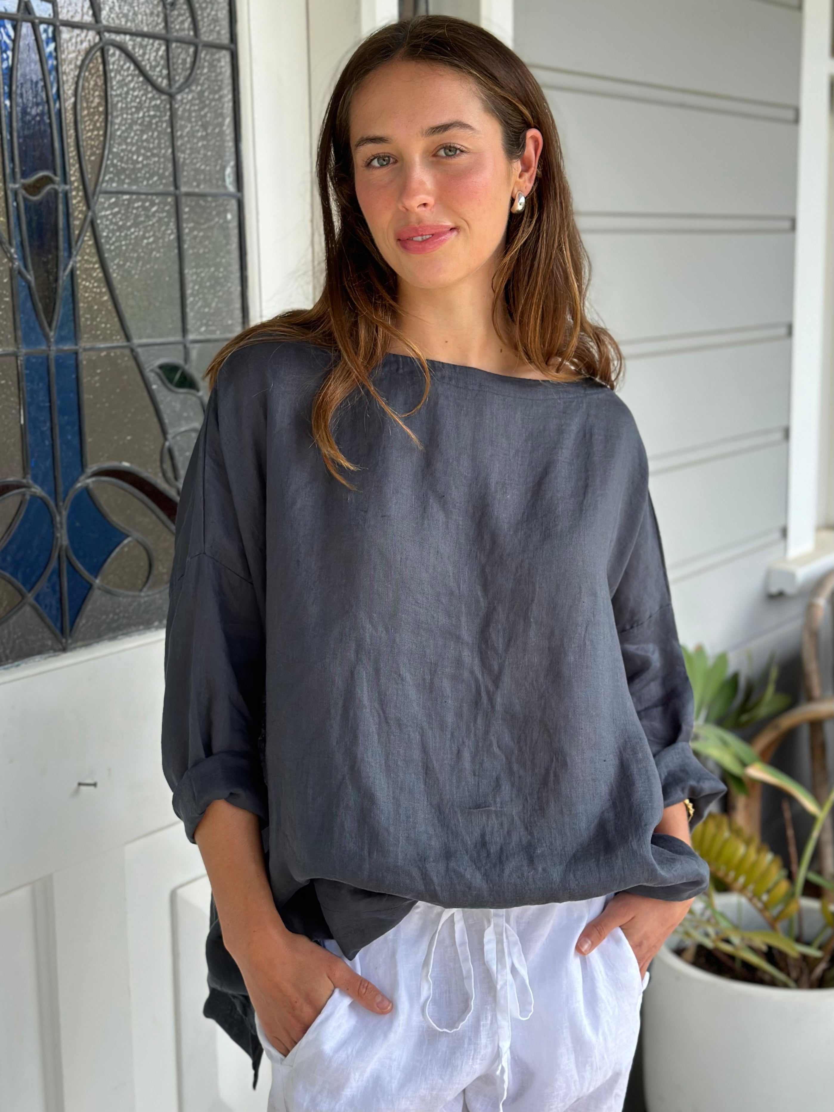 avril top-charcoal linen