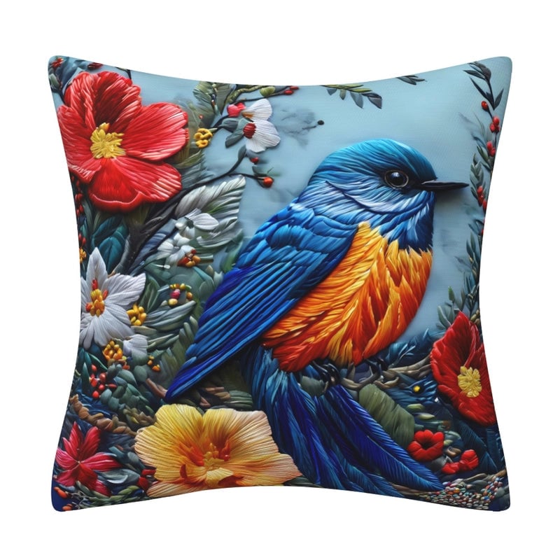 Elegant Classical Minimalist Floral Polyester Pillow Cases Couch & Sofa Decor