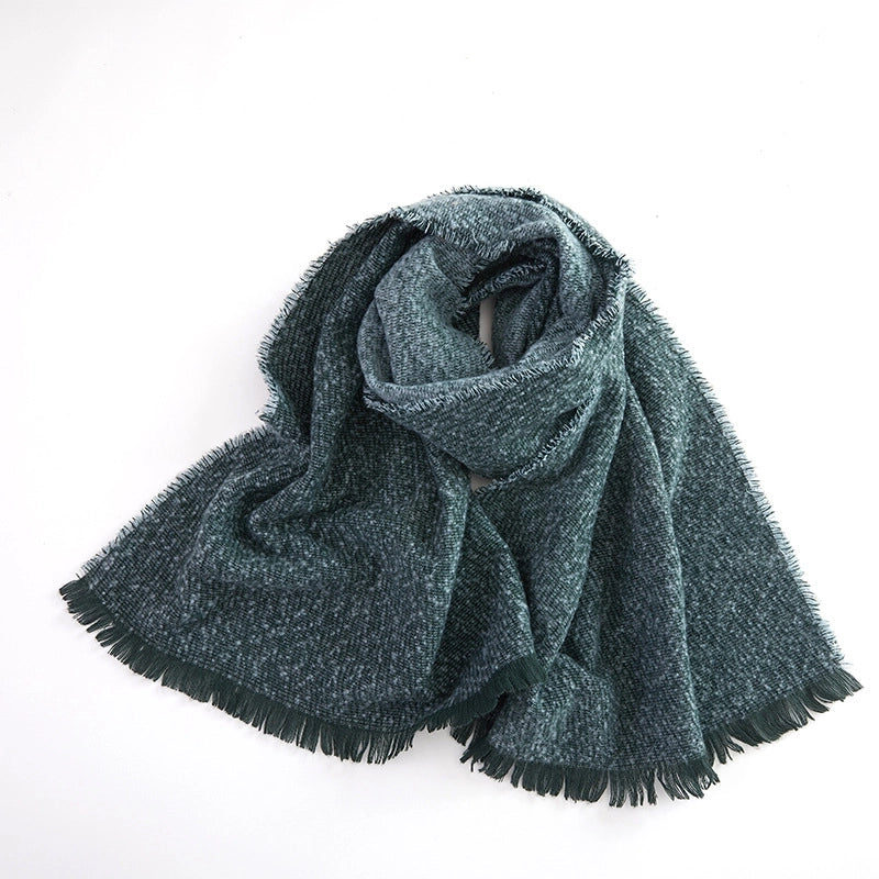 Women's Minimalist Classic Style Color Block Polyester Scarf