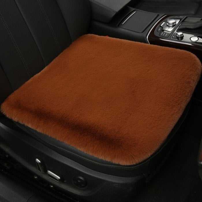 -Plush Car Seat Cushion