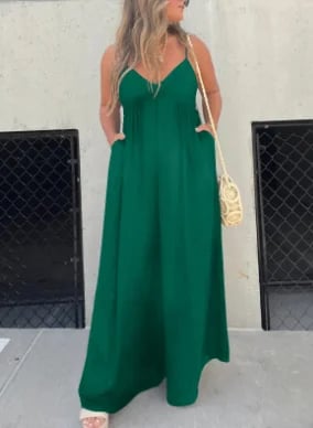 🔥 July Big Sales Save 49% OFF🔥V-Neck Effortless Wide Leg Jumpsuit