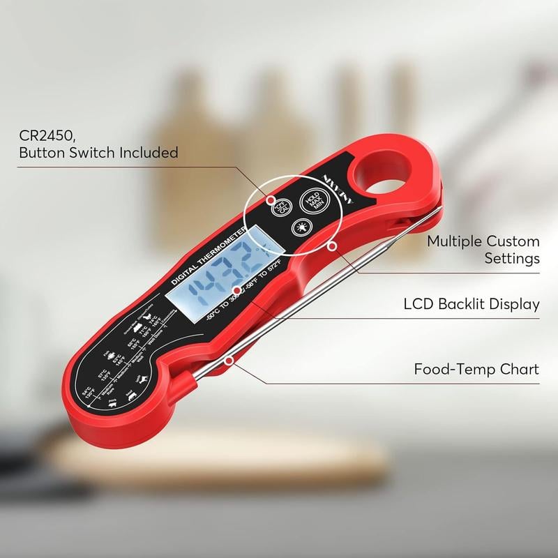 Meat Thermometer with Digital and LCD